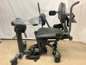 WOW MSRP $5000 EASYSTAND&nbspEVOLV Standing Frame Wheelchair Physical Therapy System - Great Working Condition Fabric In Areas Needs Cleanup &amp Overall Dusty