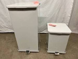 United Metal Fire Fighter Trash Cans