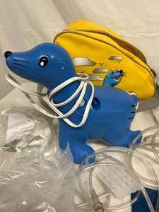 Philips Respironics Sami the Seal Compressor Nebulizer System - Great Working Condition - Appears To Have New In Package Accessories