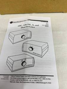 New In Box Black Box Switch With Manual