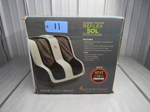lot 11 image: Human Touch Reflex SOL FootCalf Massager Model #200-SOL-001