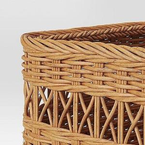lot 28 image: 3 Pack Mutliweave Rattan Cube Basket - Threshold NEW