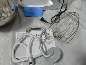 lot 29 image: COOKLEE Stand Mixer, 9.5 Qt. No Cover and Handle is off