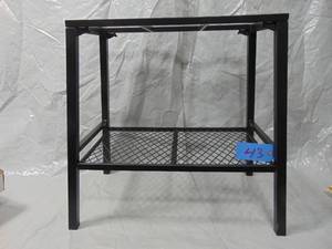 lot 43 image: Aqua Culture 10-15 Gallon Steel Aquarium Stand, Black