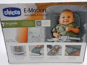 lot 65 image: Chicco E-Motion Auto-Glider & Bouncer, Gray,