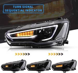 lot 89 image: VLAND Led Headlights Compatible with Mitsubishi Lancer& EVO X 2008-2020