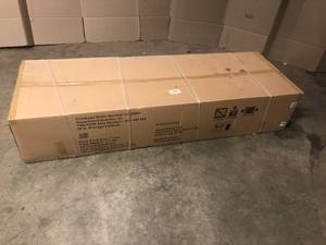 lot 13 image: Husky Ready-to-Assemble 24-Gauge Steel Freestanding Garage Cabinet in Black (48 in. W x 72 in. H x 18 in. D) customer returns see pictures