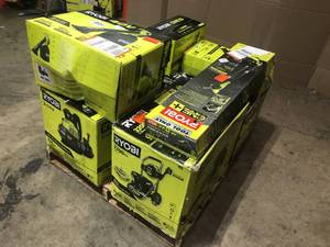 lot 25 image: Lot of assorted Ryobi Outdoor Tools various models and conditions customer returns see pictures