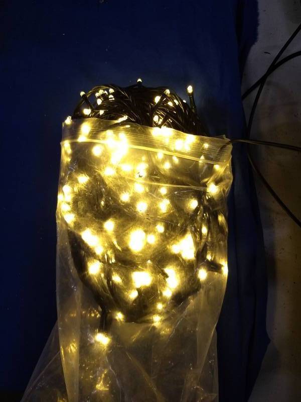 lot 103 image: Christmas Decoration Lot of 2 Light Bundles and Garland of Tinsel