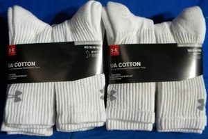 lot 4 image: Brand New Under Armour Cotton Athletic Socks (2 Packs)