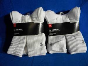 lot 19 image: Brand New Under Armour Cotton Athletic Socks