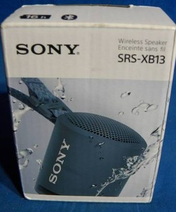 lot 75 image: Brand New - Open Box Item Sony XB13 Extra Bass Waterproof Portable Bluetooth Speaker  Blue