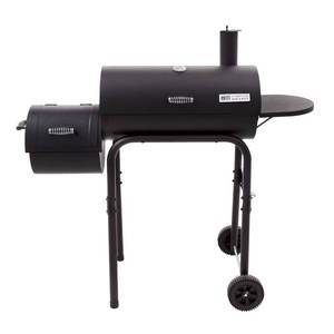 lot 110 image: Brand New - Open Box ItemAmerican Gourmet by Char-Broil 3-in-1 Offset Smoker