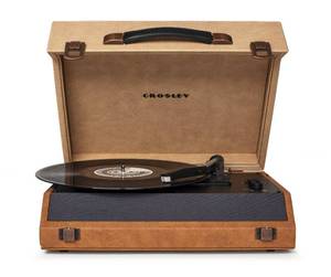 lot 70 image: Brand New - Open Box Item Crosley Momento Bluetooth 3-Speed Portable Turntable  Desert