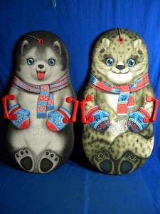 lot 176 image: Brand New Snow Buddies Sled & Slide Kiddy Sleds Lot of 2