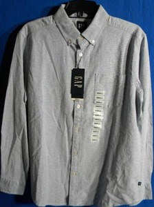 lot 185 image: Brand New with Tags Gap Button Down Long Sleeve Dress Shirt - Small (Light Stain on Collar)