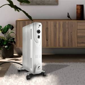 lot 85 image: Brand New - Open Box Item LifeSmart 1500-Watt Oil-Filled Radiator Heater