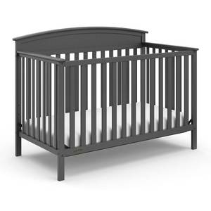 lot 194 image: Brand New - Sealed Graco Benton 5-in-1 Convertible Crib - Gray