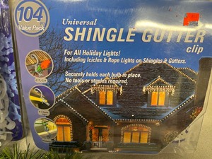 Christmas misc  outside light hangers  Garland