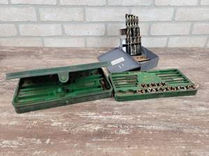 lot 376 image: Tap & Die Kit and Drill Bits