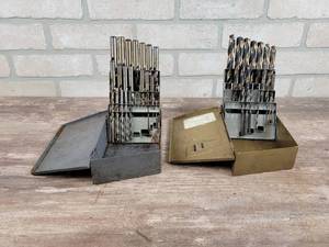 lot 386 image: (2) Drill Bit Sets - Incomplete - One is Consolidated Toledo Drill Magnum Bits - Made in the USA