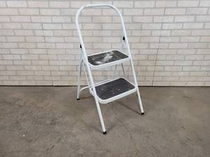 lot 393 image: Folding Step Stool - Top step is Approx. 22 - NO SHIPPING