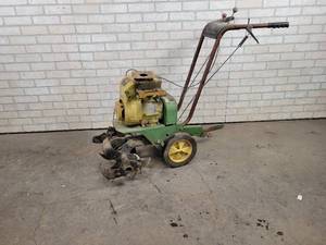 lot 396 image: John Deere Model 524 Front Tine Tiller - Needs Work - NO SHIPPING