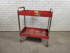 lot 446 image: Steel Rolling Mechanics Cart - Approx. 32 x 30 x 16 - NO SHIPPING