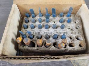lot 515 image: Kent-Moore Carburetor Pin Gauge Set - Part No. 1-9789-01