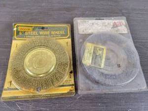 lot 517 image: (2) 6 Steel Wire Wheels, 12 Arbor
