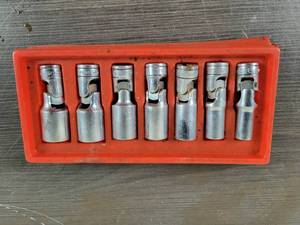 lot 536 image: Snap-on 38 Drive Deep Swivel SAE Sockets - 34 to 38