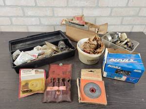 lot 590 image: Assorted Tools and Garage Hardware - NO SHIPPING