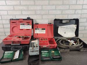 lot 603 image: Assorted Incomplete Test Kits and Drill Bits - Snap-on, Masterforce and More - NO SHIPPING