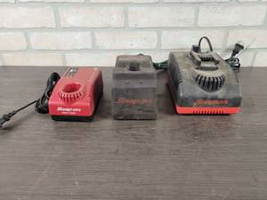 lot 612 image: (3) Snap-on Cordless Tool Battery Chargers