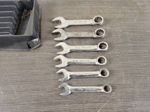 lot 629 image: Snap-on Stubby Combination Standard Wrenches - Up to 34