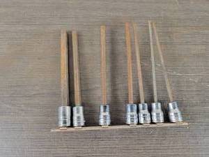 lot 630 image: Snap-on 38 Drive Long Hex Head Bits - Up to 38