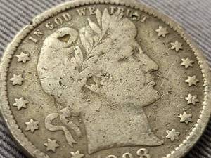 1898 US BARBER QUARTER