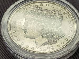 1879 US MORGAN SILVER DOLLAR UNC IN AIRTITE
