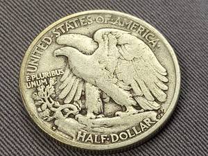 1927-S US WALKING LIBERTY HALF DOLLAR
