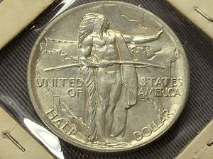 1936 US OREGON TRAIL HALF DOLLAR SILVER COMMEMORATIVE