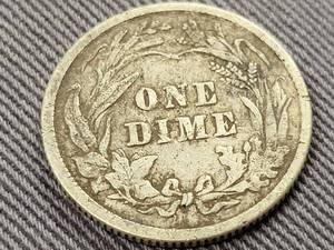 1911 US BARBER DIME VF30