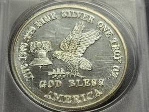 1 TROY OZ .999 FINE SILVER TSM ROUND