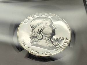 1962 PROOF FRANKLIN HALF DOLLAR PF67 NGC