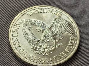 1985 ENGELHARD AMERICAN PROSPECTOR 1 TROY OZ .999 FINE SILVER