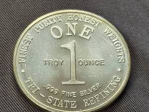 1976 TRI-STATE MINT 1 TROY OZ .999 FINE SILVER ROUND