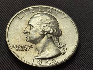 2 � 1948-S WASHINGTON QUARTERS AU & UNC