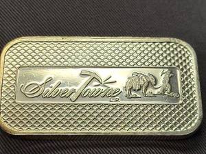 1 TROY OZ .999 FINE SILVER BAR PROSPECTOR BY SILVERTOWNE
