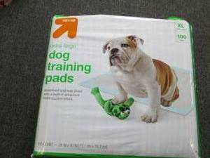 100 extra large dog training pads...