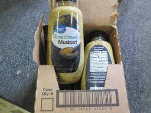 case of 6 stone ground dijon mustar...