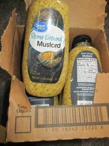 case of 6 stone ground dijon mustar...
